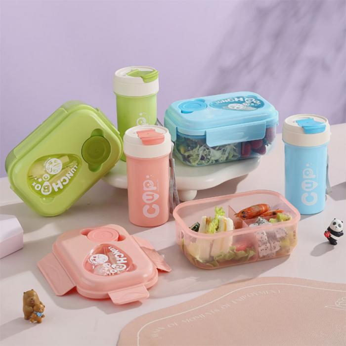 滴水三格套裝飯盒(飯盒1100ML+水杯480ML)